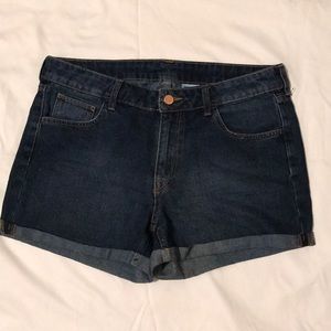 H&M Hi-Waist Denim Shorts